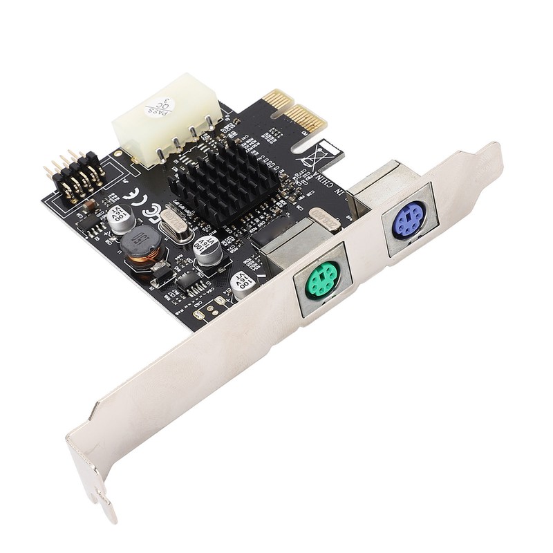 PCIe to PS/2 Adapter Card MCS9990CV Chip Built in USB2.0