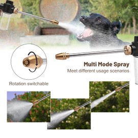 High Pressure Foam Gun Car Wash Sprayer + Washing Towel, Heavy Duty Metal Garden Hose Nozzle with 100cc/3.5oz Plastic Soap Dispenser Bottle, For Gardening, Watering Plants, Floor Cleaning