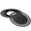 HEITIGN Korean BBQ Grill Plate, Non-Stick Round Iron Griddle, Portable,