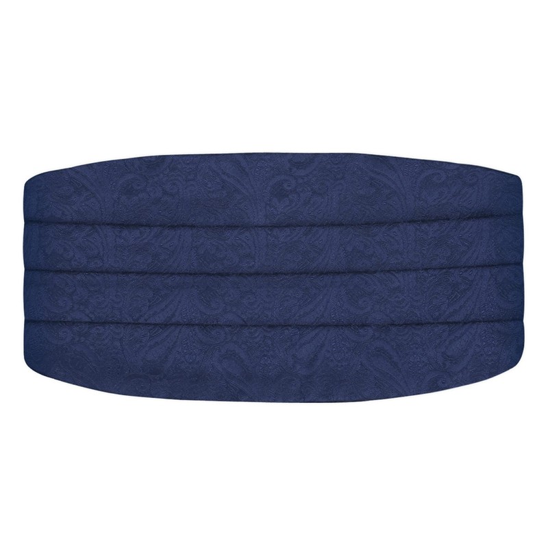 Alizeal Mens Classic Paisley Self-tied Adjustable Bow Tie, Cummerbund and