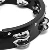 TIGER TAM70-BK Half Moon Drum Kit Mountable Tambourine - Black