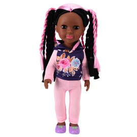 14inch Reborn Baby Girl Soft Vinyl Beautiful Clothes Random Color Shoes Hairstyle Adorable African Doll Toy