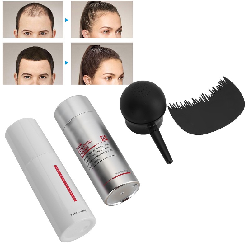 IMMETEE Hair Building Growth Fiber Kit Unisex Hair Thickener Denser