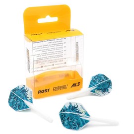 CUESOUL ROST Integrated Dart Shaft and Flights Standard Shape with Four Mythological Symbols Design, Set of 3