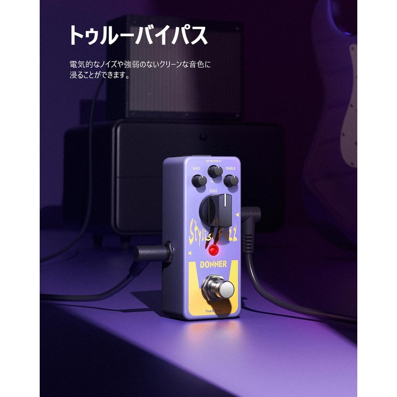 Donner Fuzz Effect Fuzz Pedal Mini Fuzz Pedal True Bypass