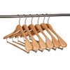 Quality Luxury Wooden Suit Hangers Wide Wood Hanger for Coats