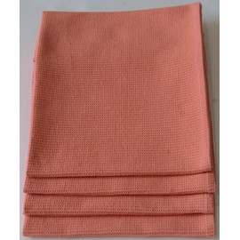 GO GREEN ORGANICS, Waffle Hand Towels Pack of 4, 20X29 INCHES, 100% Natural Organic Cotton GOTS Certified (Canyon Clay) Super ABSORBANT & Quick Dry, NO SOFTENERS, Environment Friendly