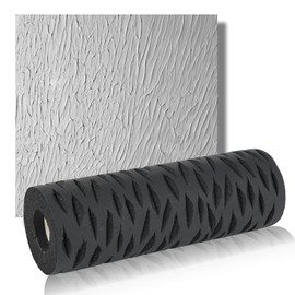 9" Drywall Texture Roller - Professional Drywall Pattern Roller for Walls & Ceilings, Tree Bark Paint Applicator