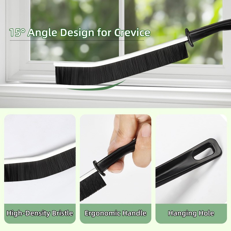 12Pcs Crevice Cleaning Brush Set, Hard Bristle Cleaning Tool with