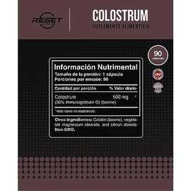 Colostrum 500 mg - 90 Capsulas | Calostro Bovino para Consumo Humano - Hecho en USA | Colostrum Bovino para Defensas - 30% Inmunoglobulina G | Supleme