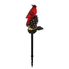 MeiBoAll Cardinal Solar Garden Stake,Waterproof Red Bird Garden Decor, Colorful LED Cardinal Decorative Lights for Yard Patio Garden Lawn Porch Decoration