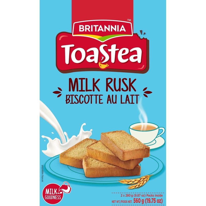 BRITANNIA Toastea Milk Rusk 19.75oz (560g) - Biscotte Au Lait