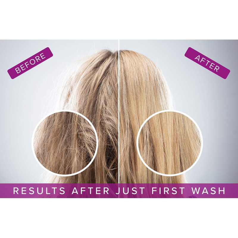 No Yellow Purple Shampoo & Conditioner For Blonde, Grey &