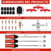 Kit 38 Pz Herramientas Neumáticos Palancas Desmontar Llantas Auto Moto