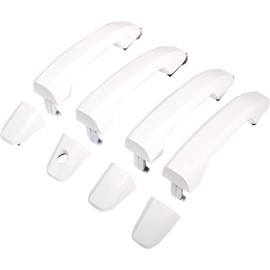 NYSDH Olympic White Door Handles (Set of 4) for 2014-2018 Chevy Silverado GMC Sierra