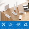 INCREWAY Baseboard Corner Blocks, 8PCS Silicone Self Adhesive Safety Corner