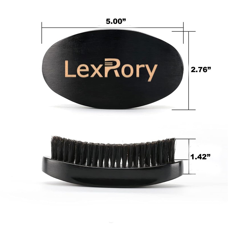 360 Curved Wave Brush For Men - Medium Hard Palm
