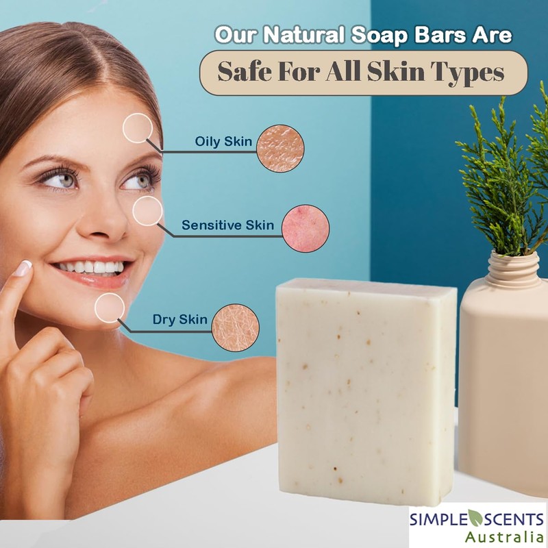 Simple Scents Australia Oatmeal & Bran Scented Natural Soap Bars