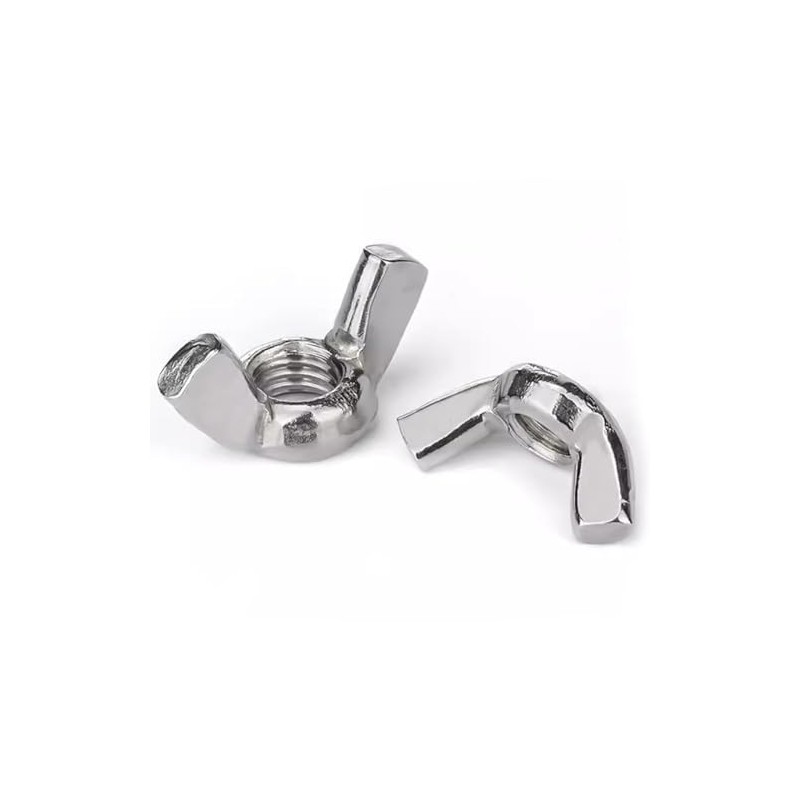 M6 Wing Nuts,Stainless Steel 18-8(304) Wing Nuts, 20Pcs-Pack