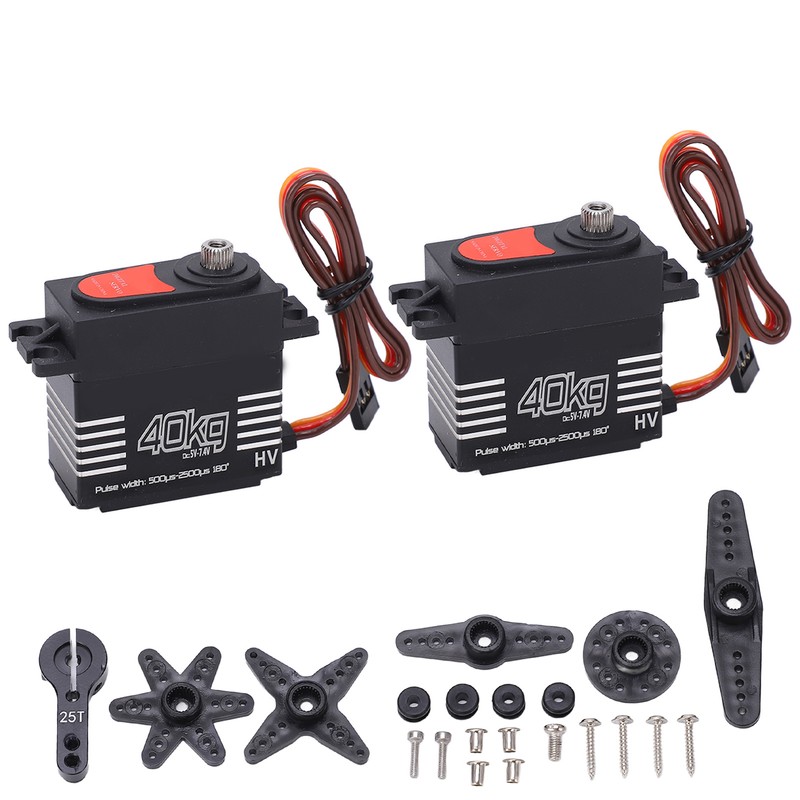2PCS QY3240MG High Speed Metal Gear 40kg Large Torque Digital