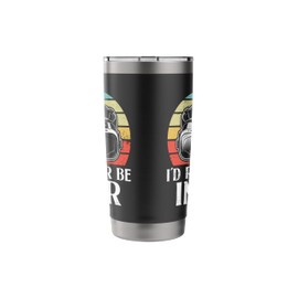 Virtual Reality I'd Rather Be In VR Gamer Headset Retro Stainless Steel Insulated Tumbler