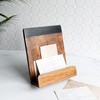 Foreside Home & Garden Cook Book Holder Acacia Wood, Marble