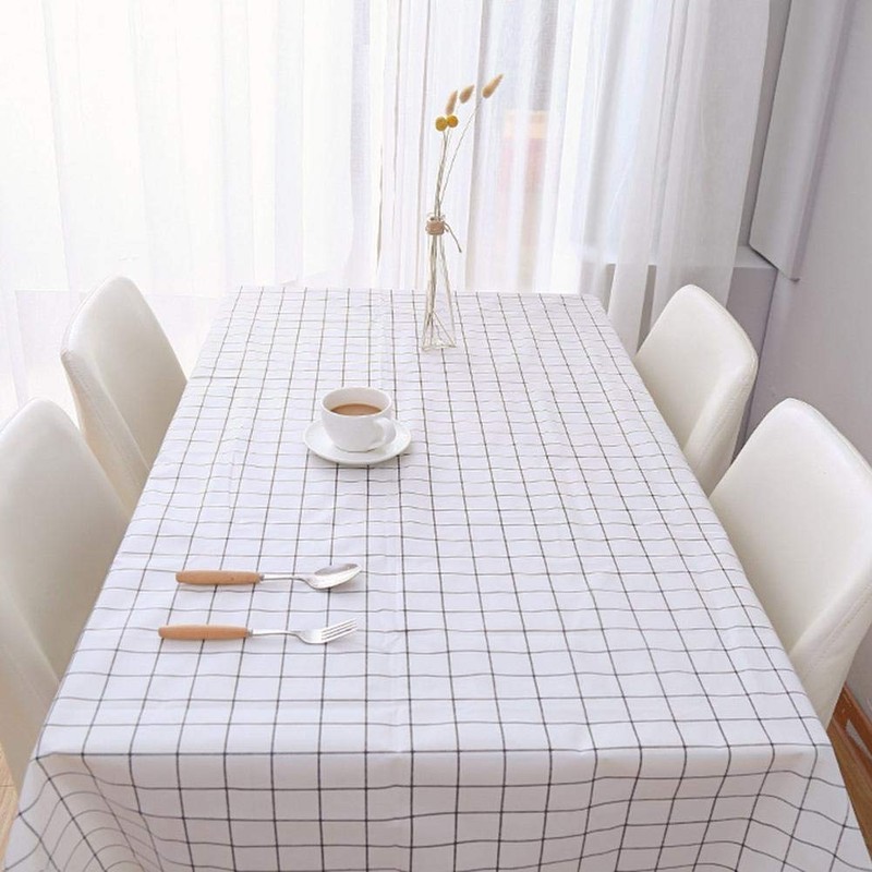 Tablecloth, PVC Oil Proof Dining Kitchen Tablecloth End Table Cloth