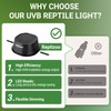 REPTI ZOO UVB Reptile Light with Dimming, LED UVB Light