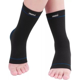Onedor Protle Foot Socks Soft Ankle Brace Compression Support Sleeve (1 Pair)  - S, Blue