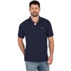 Trigema Polo shirt with three-colour button placket, blue, XXL