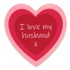 Romantic Love Message on Novelty Heart Shaped Coaster - Unique