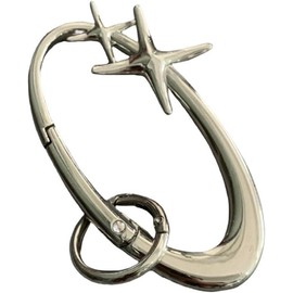 Starlight Y2K Metal Heavy Shiny Carabiner-Viral Carabiner Belt Loop Accessory - Fashion Accessory for  Outdoor Camping &Everyday Use - Color: key-C