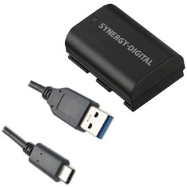 Synergy Digital Accessory Kit, Compatible with Canon EOS R5 Mirrorless Digital Camera includes: SDLPE6 Battery, EM-USB-TYPEC-3B USB Cable