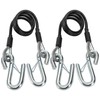 Eorbow 2 Packs 44-1/2'' Trailer Safety Cables, Vinyl-Coated Coiled Towing