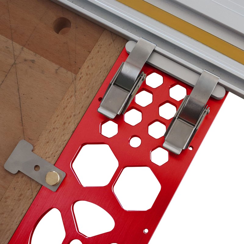 340mm Track Saw Square, Red Right Angle Circular Saw Guide