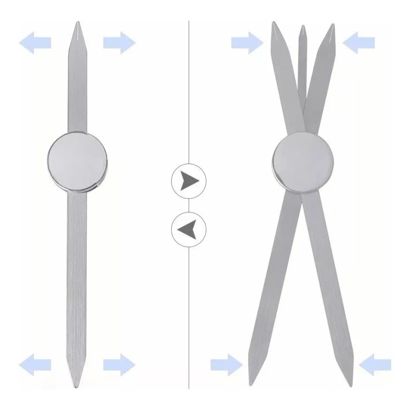 Regla Aurea Compas Giratorio Para Diseño Cejas