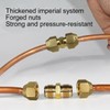 2Pieces Copper Pipe Extension Joint Connectors for Air Conditioning Pipe