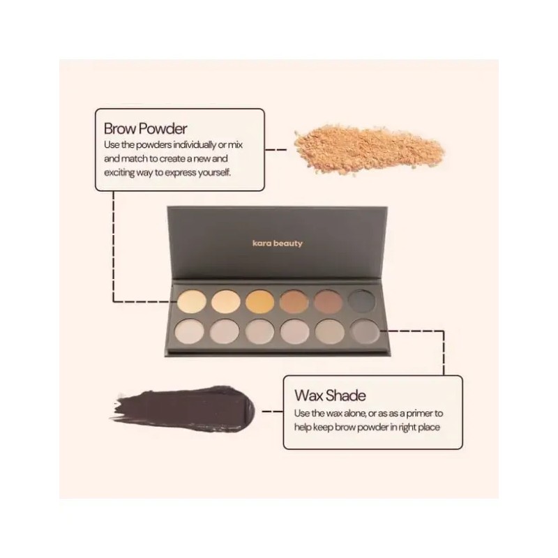 Paleta Para Ceja Kara Beauty, Perfecta para Crear Nuevos Looks