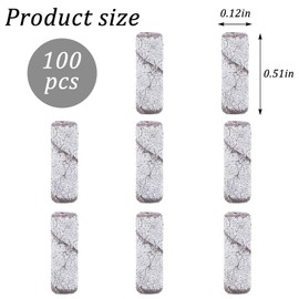 100 Pcs Small Sanding Bands, Mini Grit Sanding Bands 4mm Nail File for Nails Drill Gel Removing Shaping Polishing Nail Salon Use