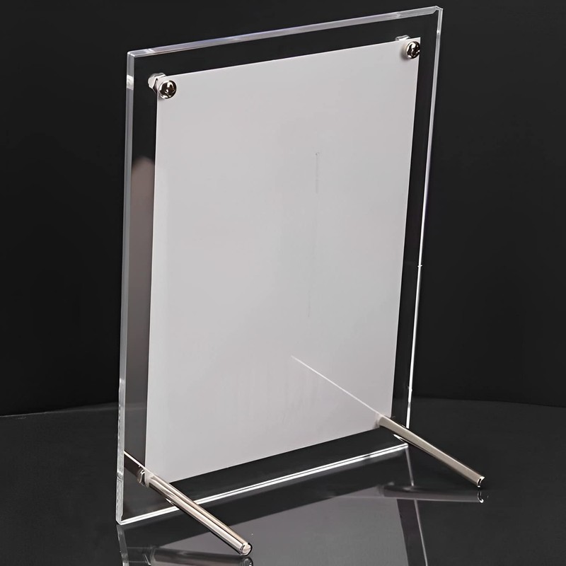 A5 Clear Acrylic Photo Frame, Clear Picture Frame, Wall Mounting,