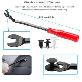 Kitbest Pack of 14 Car Disassembly Tools, Car Trim Wedges Interior Trim Set Mounting Rivet Remover, Plastic Pry Tool, Dashboard Upholstery Tool Kit