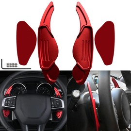 Rxmgf Steering Wheel Shift Paddle Shifter Compatible with Jaguar F-Pace F-Type XE XF XJ,Compatible with Land Rover Evoque (red)