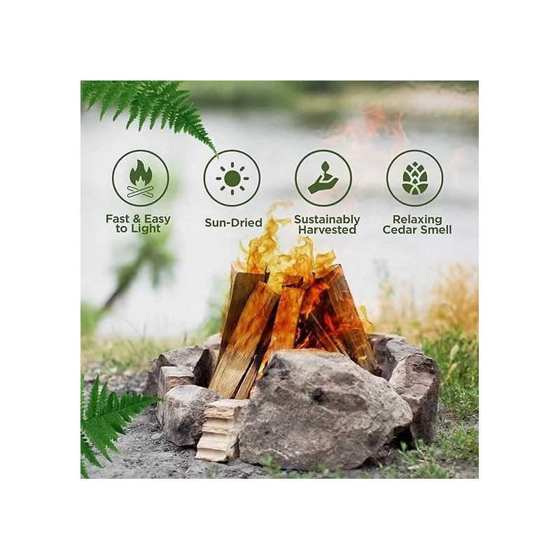 Double Tree Forest Products Fatwood & Incense Cedar Kindling Combo,