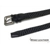 WING LEATHER GTM001 Leather Rubber Mesh Belt, Cowhide Leather, Spirit,