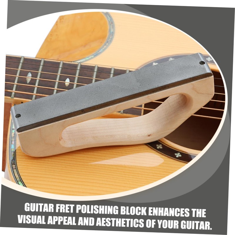 Mikinona Guitar Fret Polishing Kit Guitar Radius Sanding Block Luthier