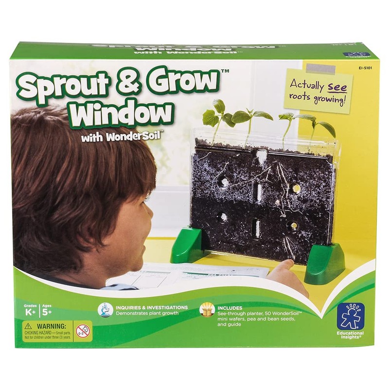 Educational Insights Sprout & Grow Window - See-Through Sprouts Growing