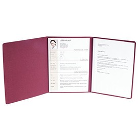 Exacompta Nature Future Application Folder Vertical Embossing 3-Part with 2 Spine Bars Capacity 30 Sheets Manila Linen Cardboard 400 g A4 - bordeaux