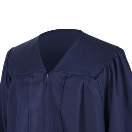 Erligo Unisex Matte Graduation Gown and Cap Set with Tassel for Middle High School Bachelor (Navy, 39)