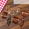 Flat Hair Claw Clips,Hair Clips Women,8 Pcs Flat Claw Clip