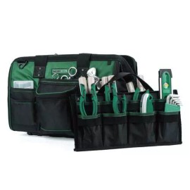 Masterforce 18" Large Mouth Tool Bag Removable Wall Adjustable Strap Garage Utility Storage